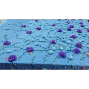 Proveedor indio de tela con cuentas de diseño lujoso hecha a mano con circonita para la confección de prendas, de un exportador indio para compradores mayoristas. - Product Image 3