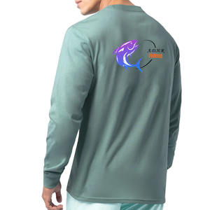 Camiseta de Pesca de Manga Larga con Logotipo Personalizado, Divertida, para Pesca con Mosca en Agua Salada, UPF 50, Transpirable, Estampada, Antibacteriana, de Secado Rápido, Unisex - Product Image 2