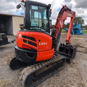รถขุดตีนตะขาบขนาดเล็ก Kubota U55-4 สำหรับงานก่อสร้าง เครื่องยนต์ดีเซล ระบบไฮดรอลิกของ Kubota - Product Image 1