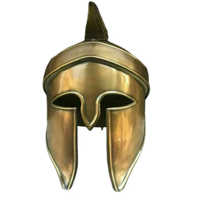 Armor Helmet Greek Corinthian Antique Wearable Helmet casco largo en color marrón de proveedor indio - Product Image 5