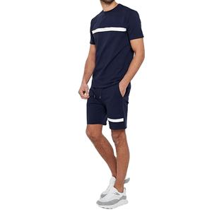 ชุดกางเกงขาสั้นผ้าโพลีเอสเตอร์/ ผ้าฝ้ายขนาดใหญ่พิเศษระบายอากาศได้ดีชุดเสื้อยืดแขนสั้นทรงพอดีตัวสำหรับผู้ชายคอลเลคชั่นฤดูร้อน - Product Image 1