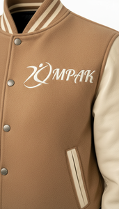 Ropa al por Mayor con Letras de Chenilla y Forro Acolchado Estilo Universitario Auténtico, Estética Americana - Product Image 4