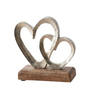 Sculpture de Noël moderne en aluminium, figurine de renne avec base en bois, statue de cerf en métal pour table de fête, vente en gros pour les fêtes - Product Image 5