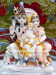 Dios indio único mármol Shiva sentado estatua para fines decorativos como la oficina en casa y para Shivratri Pujan Shiv Ji estatua - Product Image 3