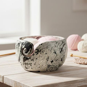 Eco-Friendly Wooden Yarn Bowl for Crochet and Knitting Projects Large Capacity Wooden Yarn Bowl Yarn Organizer for Crafters - Product Image 1