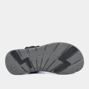 Sandales de style décontracté à bout ouvert, noires F6S, avec bride de talon rotative, motif patch en caoutchouc, logo moulé sous pression, service OEM, Vietnam, unisexe - Product Image 4