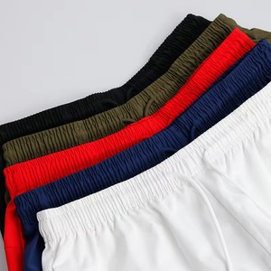 <b>Men</b> Solid Color Polyester Swim <b>Trunks</b> Quick Dry Drawstring Regular Fit Woven Shorts - Product Image 6