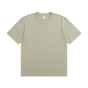 T-shirt à manches courtes pour homme, col ras du cou, haute qualité, style jeune été, 200 grammes, tissé polyester/coton, écologique, vierge - Product Image 3