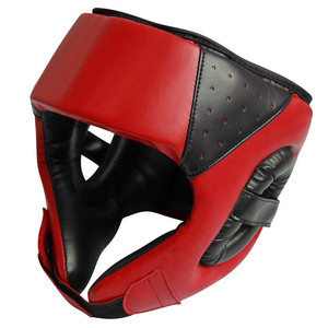 Protector de Cabeza de PU Profesional para Entrenamiento de Kick Boxing y Taekwondo, Color Negro, con Logotipo Personalizado, Unisex, Alta Calidad, Gran Venta - Product Image 1