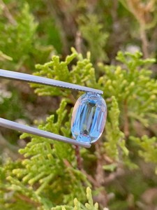 Aigue-marine bleue naturelle, taille ovale, pierre précieuse non montée pour la création de bijoux fins, gemme de luxe - Product Image 3