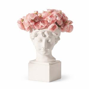 Vase à fleurs en résine décoratif de haute qualité, vente en gros, pour la décoration intérieure et extérieure, vases en résine en forme de visage humain pour la décoration de la maison - Product Image 4