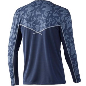 Camiseta de Pesca de Manga Larga para Hombre, Camuflaje, Sublimación, Poliéster de Secado Rápido UPF 50, Ropa para Exteriores - Product Image 5