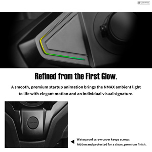 AJ <b>LIGHT</b> DESIGN AJNMAX-AML Front Phone Holder Gauge Panel RGB <b>LED</b> <b>Light</b> App Control <b>Plug</b> n Play Motorcycle Retrofit Upgrade - Product Image 2