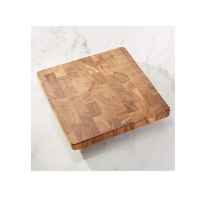 Planche à découper en bois d'acacia, forme rectangulaire, avec poignée, plateau de service pour la cuisine, découpe de légumes - Product Image 4