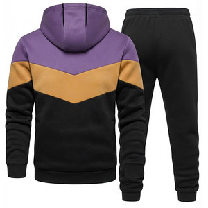 Survêtement de fitness pour homme en tissu brossé doux avec emballage personnalisable, anti-rétrécissement, séchage rapide, prix de gros - Product Image 2