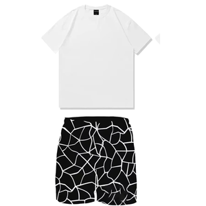 Conjunto de Camiseta y Pantalones Cortos de Algodón para Hombre al por Mayor, Ropa Personalizada, Fábrica OEM ODM - Product Image 2