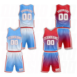 Ensembles de maillots de basket-ball personnalisés en polyester respirant avec logo imprimé, uniforme de basket-ball, dernier modèle de maillot de basket-ball, vêtements de sport d'équipe - Product Image 1
