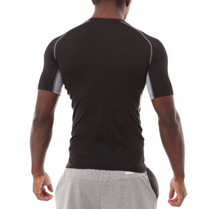 T-shirt de sport respirant et à séchage rapide pour hommes, grande taille, avec logo personnalisé, idéal pour la gym, le fitness et le yoga – Vente en gros à prix réduit - Product Image 4