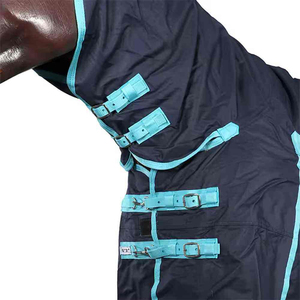 Couverture pour cheval en coton respirant et imperméable, broderie personnalisée, qualité supérieure, personnalisable, toutes saisons, utilisation en extérieur - Product Image 5