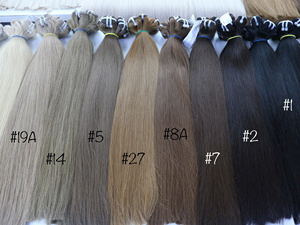 Precio al por mayor Extensiones de cabello a granel 100% Cabello crudo vietnamita 1 paquete 100 gramos Colores claros Super Doble dibujado 22 pulgadas - Product Image 5