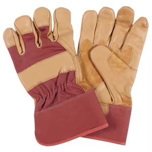 Durable Goat Grain Leather Gloves Reinforced Industrial Work Hand <b>Arm</b> Protection Abrasion Resistance Personal Safety Gloves - Product Image 5