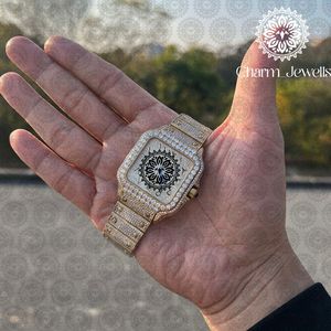 นาฬิกาข้อมือผู้ชาย Charm Luxury Square 40 มม. ระบบจักรกล สแตนเลสสตีล พร้อมฟังก์ชั่นวันที่อัตโนมัติ กันน้ำได้ 10 บาร์ - Product Image 5