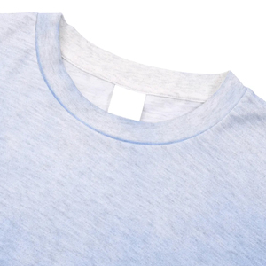 Camiseta de algodón 100% de 270 g/m² para hombre, al por mayor, en blanco, con cuello redondo, manga corta, efecto desgastado, lavado ácido y descolorido por el sol, personalizable - Product Image 5