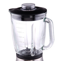 Licuadora de Mesa YIDA MHMF YD-2239, 1000W, Jarra de Vidrio de 1.75L (Base de Acero Inoxidable), Programa Preestablecido para Triturar, Velocidad Variable, 6 Cuchillas