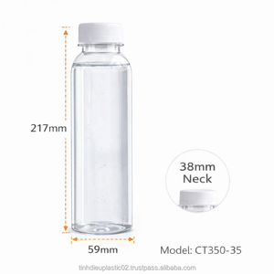 Botella Redonda de Plástico PET de 500 ml CT500-32.5 con Cuello de 38 mm para Envasado de Bebidas OEM de Vietnam Envío Global Disponible - Product Image 1