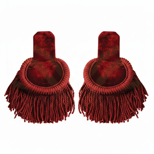 Epaulettes Rojos Ceremoniales de Alta Calidad, Estilo Nuevo y Cómodo, Accesorios para Uniformes de Defensa Personal - Product Image 1