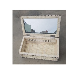 Panier-cadeau en bambou écologique, fait main, en matériaux naturels, pour l'emballage alimentaire, les cadeaux d'entreprise, la décoration de la maison, personnalisable - Product Image 1