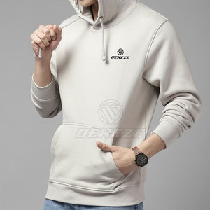 Sweats à capuche basiques 2026 en gros, prix usine, logo personnalisé, 100 % coton, contrastes de couleurs, pour hommes - Product Image 3
