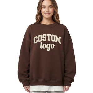 Sudaderas con Capucha Personalizadas con Logotipo, para Mujer, Cuello Redondo, Talla Grande, Premium, Marca Privada, Ropa Urbana, Sudaderas de Felpa OEM de Fábrica - Product Image 1