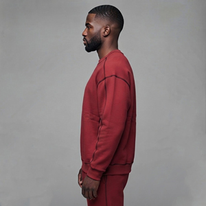 Custom Winter casual wear <b>Men's</b> Oversized Crew <b>Neck</b> Sweatshirt 500 GSM 100% Cotton Heavyweight Drop Shoulder <b>men's</b> <b>Sweater</b> - Product Image 2