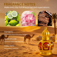Usine de production et de vente en gros de parfums arabes populaires en format roll-on de 15 ml, parfum floral, fragrance corporelle, style simple