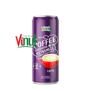 กาแฟอาราบิก้า เมล็ดกาแฟ คาปูชิโน่ เครื่องดื่ม กระป๋องอะลูมิเนียม 250 มล. VINUT สำหรับขายส่ง ผู้นำเข้า ผู้จัดจำหน่าย - Product Image 4