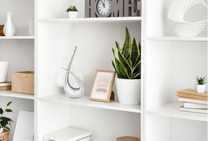 Jarrones de flores con diseño elegante, niquelados, de forma abstracta, centros de mesa para decoración del hogar, para la sala de estar, disponibles en opciones personalizadas. - Product Image 4