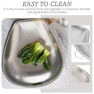 Passoire en maille fine en acier inoxydable, lave-riz, tamis alimentaire pour pâtes, légumes, fruits, durable pour la cuisine - Product Image 3