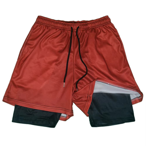 Pantalones Cortos Deportivos para Hombre, para Correr, Entrenar, Transpirables, de Doble Capa, para Gimnasio, Verano - Product Image 1