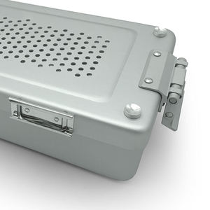 PENTAX Custom Size Stainless Steel Manual Reusable Silver Sterilization Box General Surgery High Quality Surgical <b>Instruments</b> CE - Product Image 2