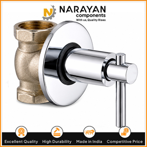 Vanne de chasse d'eau en laiton à haut débit, vanne de plomberie durable pour toilettes commerciales, salles de bain et applications sanitaires - Product Image 3
