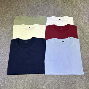 T-shirts pour hommes 100% coton respirant à séchage rapide, couleur unie, logo personnalisé, coupe classique, tissu jersey, personnalisable - Product Image 4