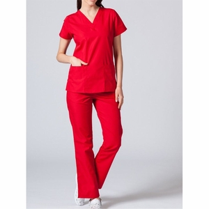 <b>Scrubs</b> uniforms sets Stand collar short sleeve Custom Nurse Uniform Set with 5 Pockets and Wholesale Designs 2027 - Product Image 3
