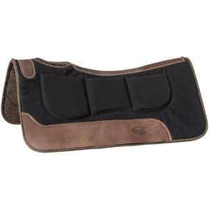 2026 Excellent Quality Hot Sale Dressage Classic Training Rough All-Purpose Saddle Pad Polyester Fleece Lined Brown Black Riding - Product Image 1