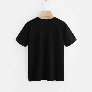 T-shirt unisexe de haute qualité 280 g/m² à manches courtes, coupe classique, col montant, 100 % coton, vierge pour impression de logo - Product Image 4