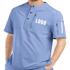Uniformes de Enfermería de Buena Textura, Conjuntos de Uniformes con Pantalones Anchos, Tela de Mezcla de Poliéster y Spandex, Conjuntos de Uniformes de Enfermería - Product Image 5