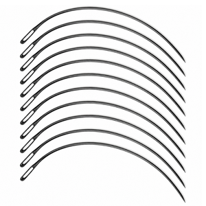 12 Aiguilles à Crochet en Acier Inoxydable Style C pour Extensions de Cheveux, Outils de Tissage Courbé pour Salon, Forte Adhérence MANAN INSTRUMENTS - Product Image 4