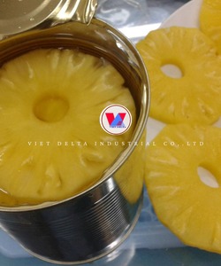Mejor precio PIÑA ENLATADA en rodajas, trozos y bocados en almíbar ligero o jugo, de fábrica, OEM, marca privada/ Sra. Kana - Product Image 1