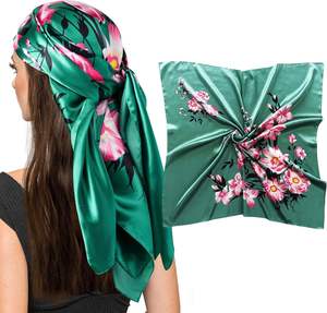 Pañuelo para la Cabeza de Alta Calidad, Satinado, Colorido, con Logotipo Personalizado Sublimado, a Bajo Precio, para Hombres y Mujeres - Product Image 1