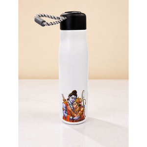 Botella de Agua Metálica con Diseño de Ram Hanuman para el Regreso a Clases y Graduación - Product Image 1